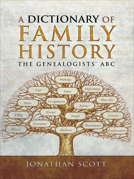 Title details for A Dictionary of Family History by Jonathan Scott - Available